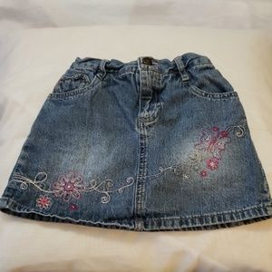 Faded Glory, girls blue Jean skirt, size 5T
